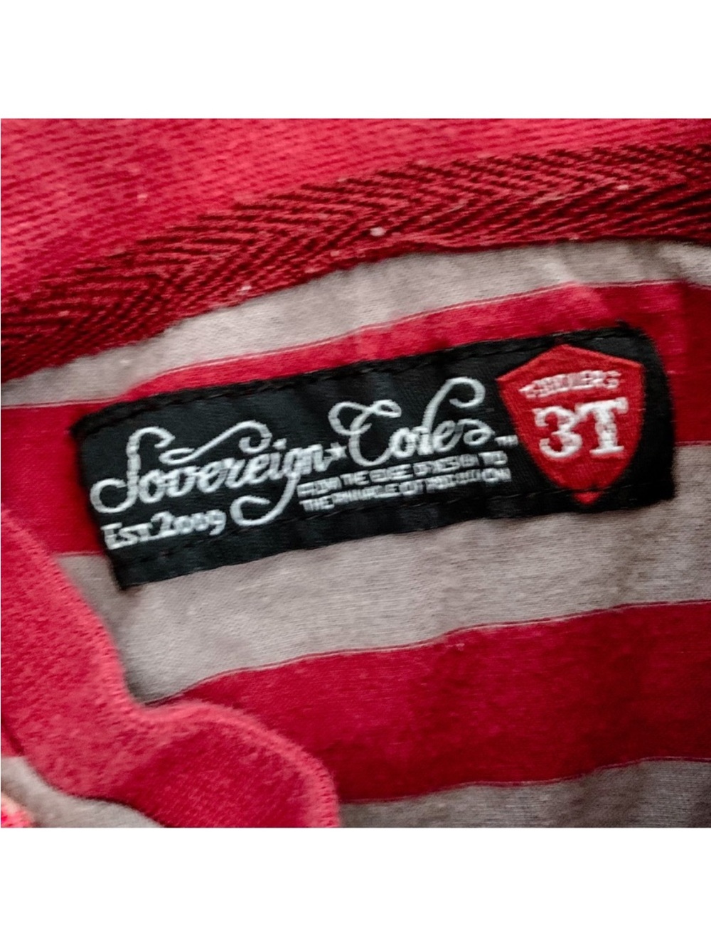 Sovereign Code • Striped, V-Neck Tee - Picture 4 of 5